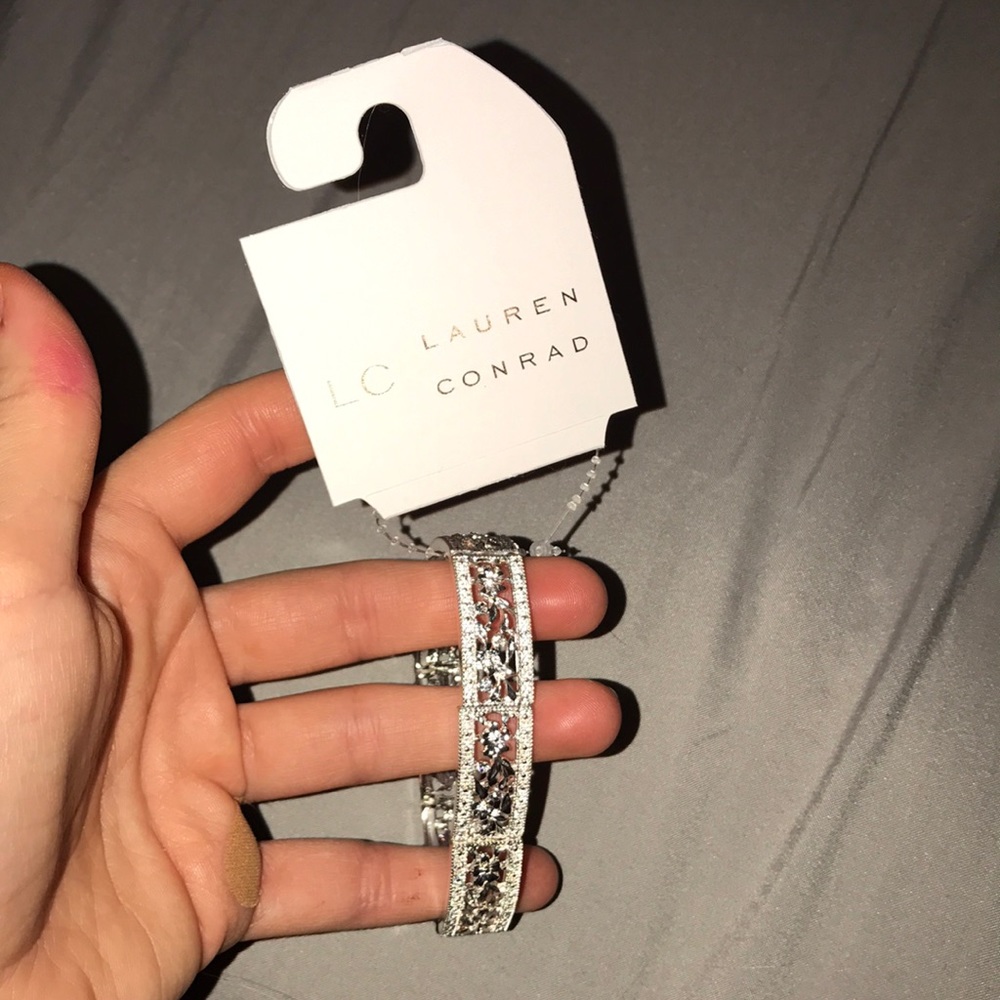 LC Lauren Conrad silver stretchy bracelet